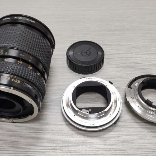 騰龍28-80mm F3.5-4.2 手動鏡頭連美能達MD及尼康AI接環