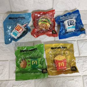 全新行貨限量版麥當勞 X Nanoblock積木 包1套5款