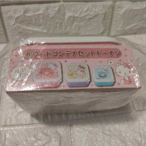 全新原裝日本版Samrio Hello Kitty 餐盒1套3個