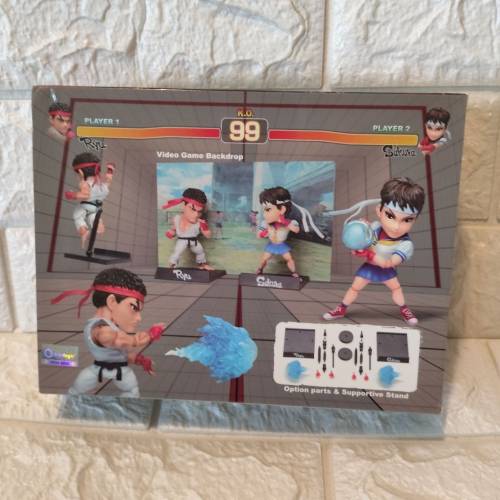 全新行貨Kids logic STREET FIGHTER街頭霸王 Ryu VS Sakura Q版公仔