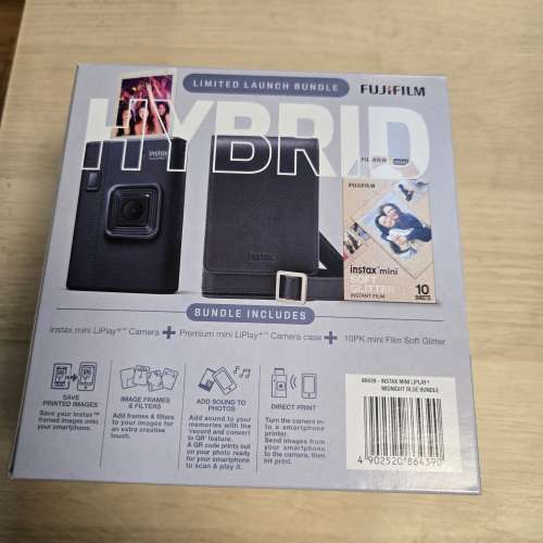 全新水貨 FUJIFILM INSTAX MINI LIPLAY+ 兩用即有即影相機 套裝 包原裝相機套加10...