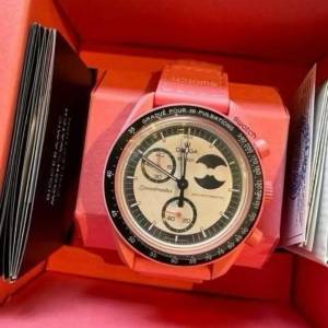 Omega x Swatch MISSION TO THE PINK MOONPHASE 粉紅月亮手錶