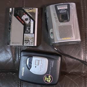 aiwa, sony  walkman x 3