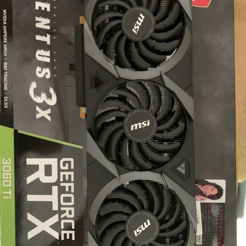 MSI VENTUS 3X GeForce RTX 3060 Ti 8G GDDR6X OC 顯示卡