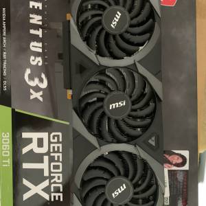 MSI VENTUS 3X GeForce RTX 3060 Ti 8G GDDR6X OC 顯示卡