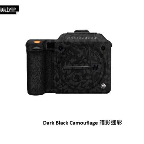 For Hasselblad X2D-100C 機身保護貼 - Dark Black Camouflage 暗影迷彩