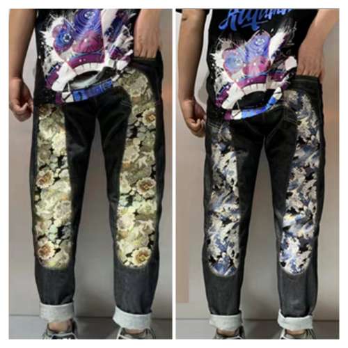 全新刺繡大M牛仔褲 共10隻款色