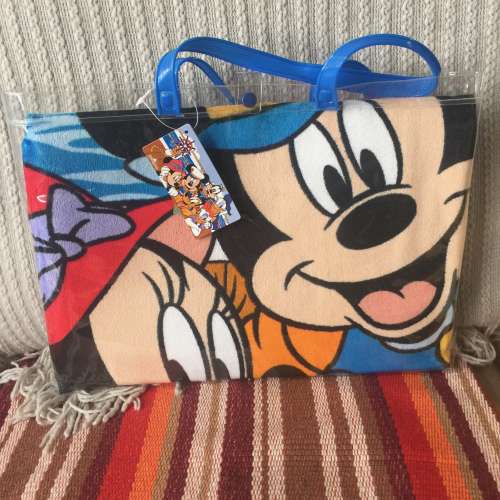 👶 DISNEY Mickey Minnie Mouse Baby Towel 150x75cm NEW 全新 迪士尼 米奇老鼠 嬰...