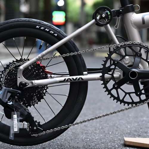 (電變12速 40T 飛輪 消光鈦色 ) 2025最新款JAVA NEO 電變12速 紅色碟剎349鋁合金折...