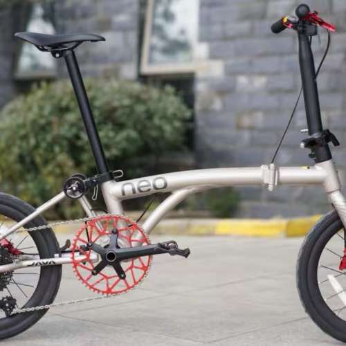 (電變12速 40T 飛輪 消光鈦色 ) 2025最新款JAVA NEO 電變12速 紅色碟剎349鋁合金折...