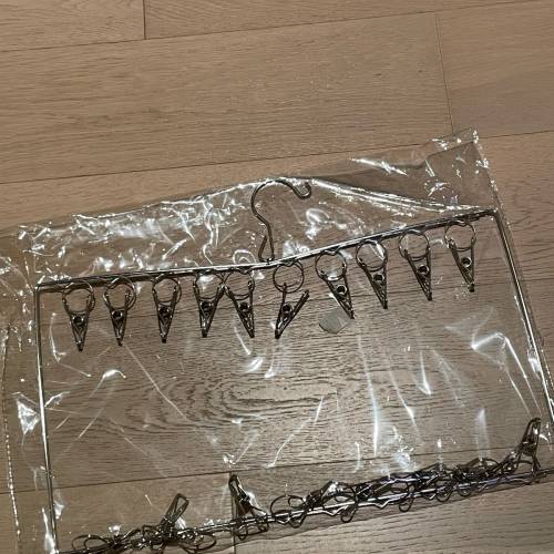 不鏽鋼雙層晾衣架，晾襪架