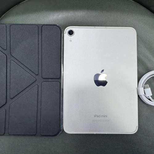 99%New iPad Mini 7 (A17 Pro) 5G版 256GB 銀色 香港行貨 AppleCare+保養到2026年1...
