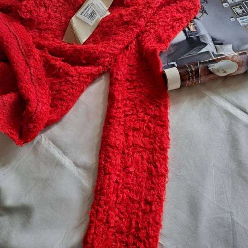 聖誕 新年 大紅色 上衫 毛毛衣 聖誕衫 修身 上衣 red silm party Tops sweater