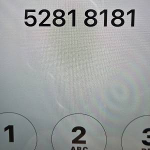 罕有尊貴號碼出售$8888 (52-81-81-81)