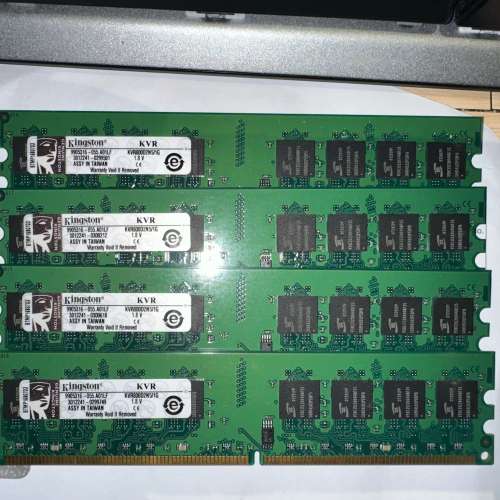 金士頓kingston 4x1GB套條