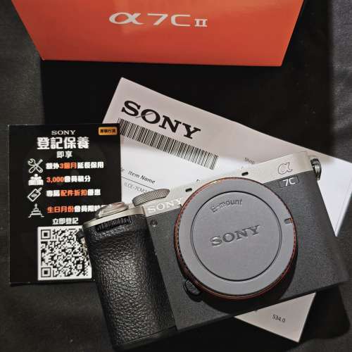 sony a7C II 索尼 a7C2 A7CM2 A7CII 行貨有盒有單 已過保 99%new SC:2XXX 2電一充連...