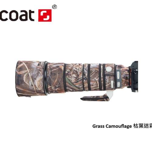 For Sony FE 200-600mm f/5.6-6.3 G OSS Lens 鏡頭防水炮衣 - Grass Camouflage 枯...