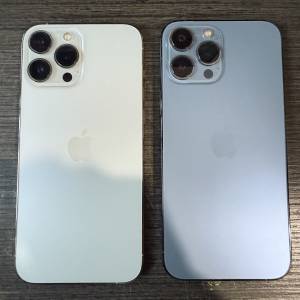 iPhone 13pro max 256gb,港行雙卡，所有功能正常！藍白各1，不議價！謝謝！