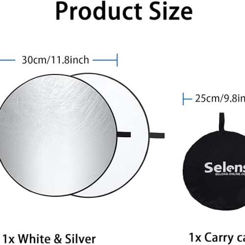 Selens 30cm Light Reflector 圓形反光板