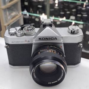 KONICA AUTOREFLEX A3 + HEXANON 50MM F1.7   MINOLTA SRT 101 + MC 58MM F1.4 全正常