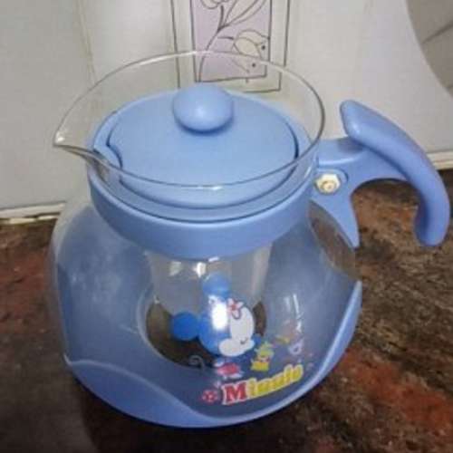 DISNEY Tea Set NEW 全新 玻璃 杯4個+茶壺1個