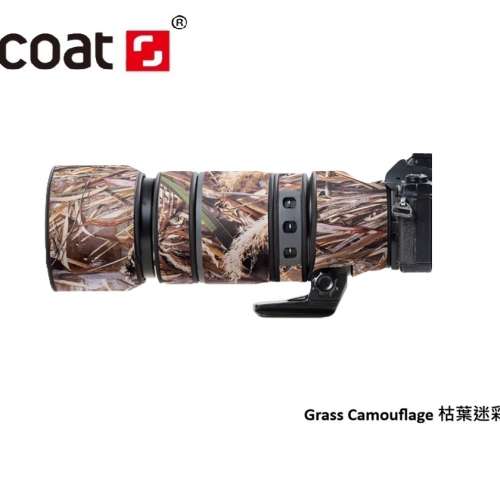 For Olympus M.Zuiko 100-400mm f/5.0-6.3 IS 鏡頭防水炮衣 - Grass Camouflage 枯...