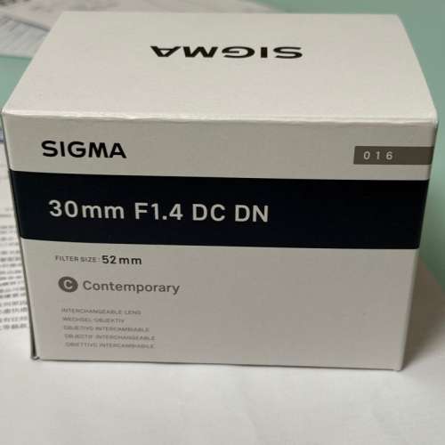 Sigma 30mm F1.4 (Sony E-Mount，極少用）