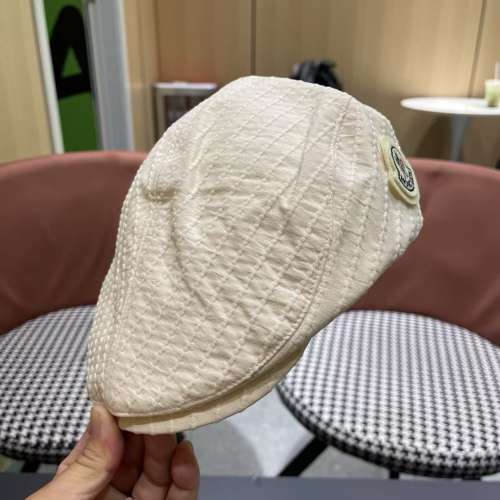 MONCLER簡約風前進帽子女2025春款復古百搭貝雷帽韓 版時尚畫家帽顯臉小潮