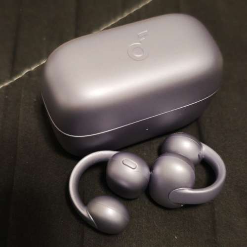 98%新 Anker Soundcore C50i 水貨 紫色 2025新款 耳夾式耳機 LDAC 送 ITFIT 鬧鐘充電...