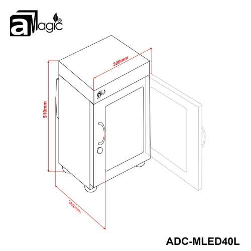 A Magic 電子防潮櫃 40升 LCD單屏顯示 存放攝影器材 相機 鏡頭 海味 藥材