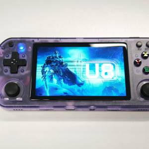 95%新 U8 手提遊戲機 開源系統 模擬器 4&rdquo;IPS屏幕AK3326 紫色 內置遊戲 64GB