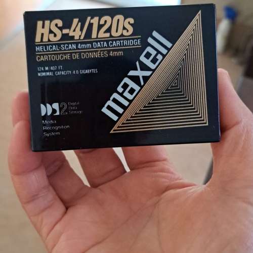 90年代全新Maxell HS-4/120s DDS-2 數據磁帶