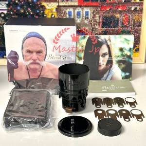 99.8% NEW❗️ Lomography Lomogon Petzval 58 Bokeh Control Art Lens Nikon F Black