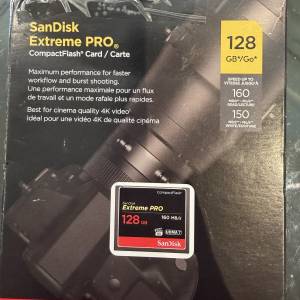 全新 SanDisk Extreme Pro UDMA7 CompactFlash 記憶卡 128GB 160MB/S