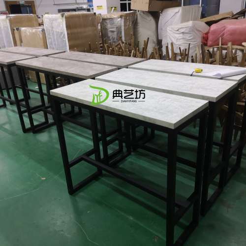 餐廳雲石餐枱，不鏽鋼封邊人造石餐枱，防火板鐵藝餐枱，酒吧高枱訂造，餐廳傢私訂造...