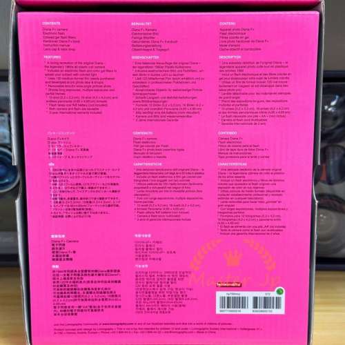 全新 Lomography Diana F+ Camera and Flash (Mr. Pink Edition) Lomo 菲林相機