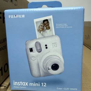 全新  Fujifilm Instax Mini 12 即影即有相機 (水貨) 白色