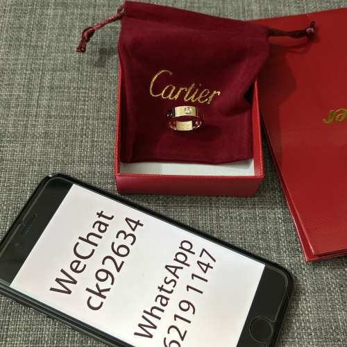 Cartier Love 三鑽戒指