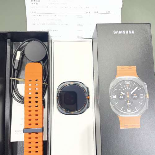 99%New Galaxy Watch Ultra 2025 原鈦色 保養至2026年11月26日 香港行貨 全套有單有...