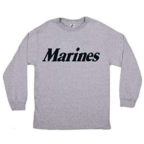 🇺🇸 美國海軍 "Marines" 字Print 顏色: Grey 灰色 中碼