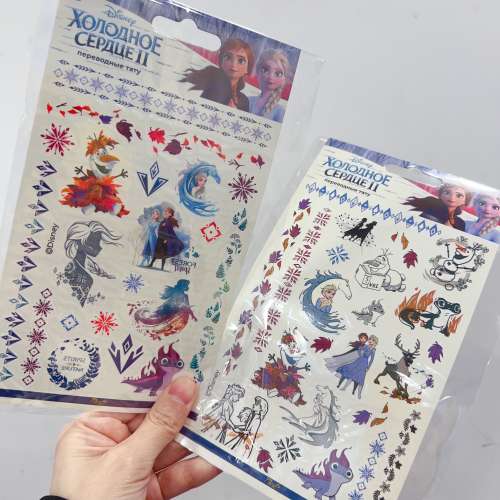 睇下文&middot;文盲勿擾&middot;不轉wtsapp/電話‼️迪士尼公主/ 冰雪奇緣紋身貼紙 魔雪奇緣 Di...