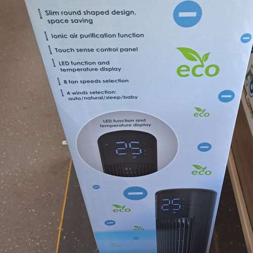 全新，Smartech Eco Tube智能環保負離子直立式風扇Sf8278