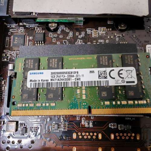Samsung 16GB DDR4 3200MHz sodimm notebook 記憶體