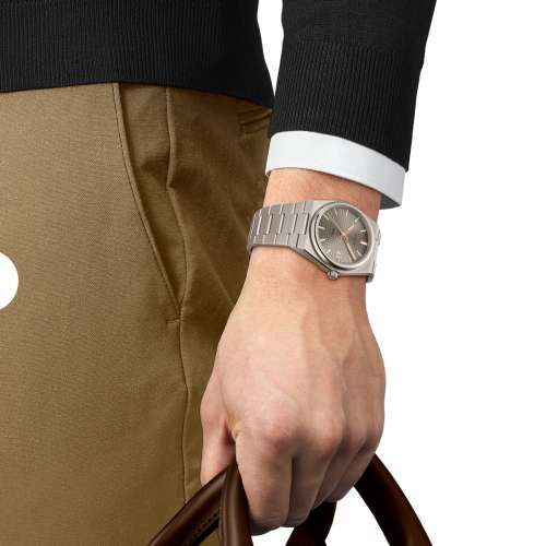 TISSOT PRX 38mm 全鈦銀灰色