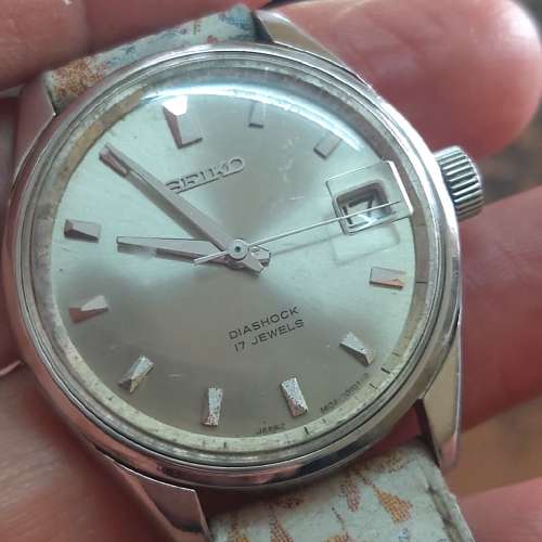 1967年產waterproof精工6602-7020膠面上鏈