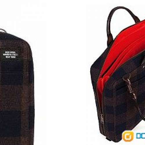 全新Kate Spade藍啡格仔布公事包