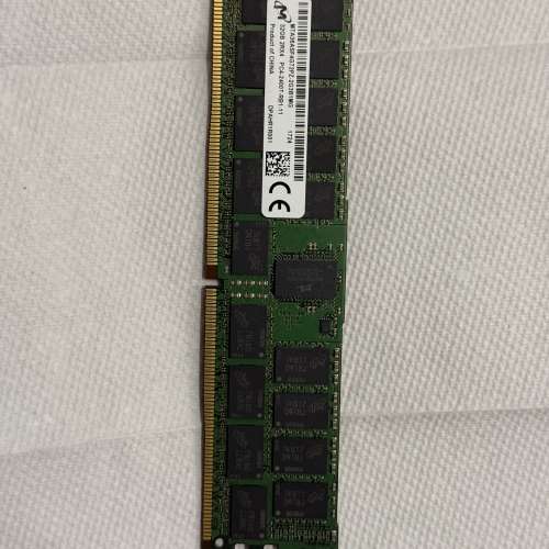 100 %正常Micro DDR4 2400  32GB ECC Ram  一條