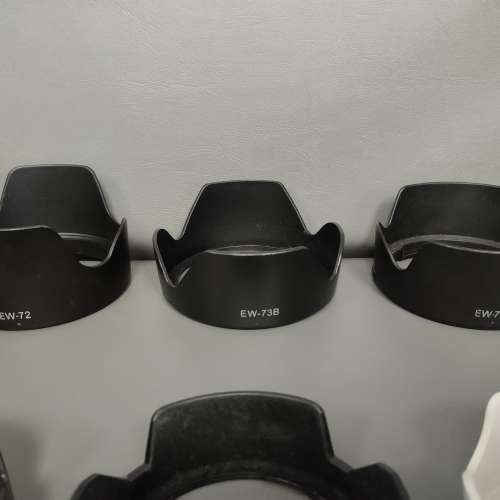 二手副廠Canon鏡頭遮光罩 EW-54、EW-60C、EW-63C(白)、EW-72、EW-73B、EW73D共6款