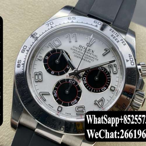 Rolex勞力士 daytona 116519-L(FC) 40mm 膠帶 計時 銀盤腕錶