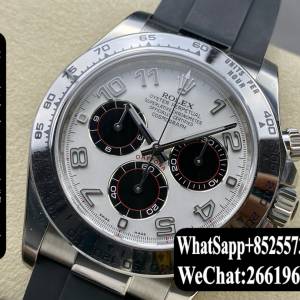 Rolex勞力士 daytona 116519-L(FC) 40mm 膠帶 計時 銀盤腕錶